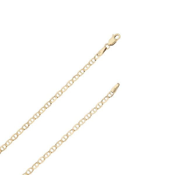 Collar eslabón nudo marino en oro amarillo 14 kilates.