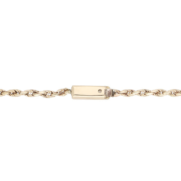 Pulsera eslabón torzal en oro amarillo 14 kilates.