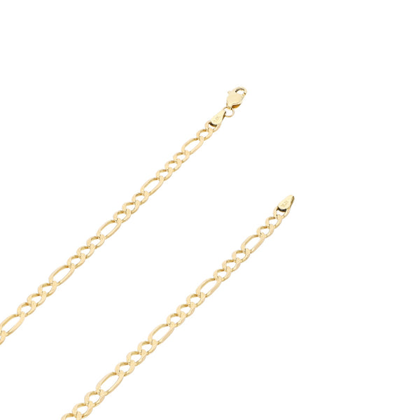 Collar de tres eslabones por uno en oro amarillo 14 kilates.