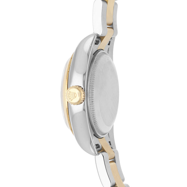 Reloj Rolex para dama Oyster Perpetual DateJust vistas en oro amarillo 18 kilates.