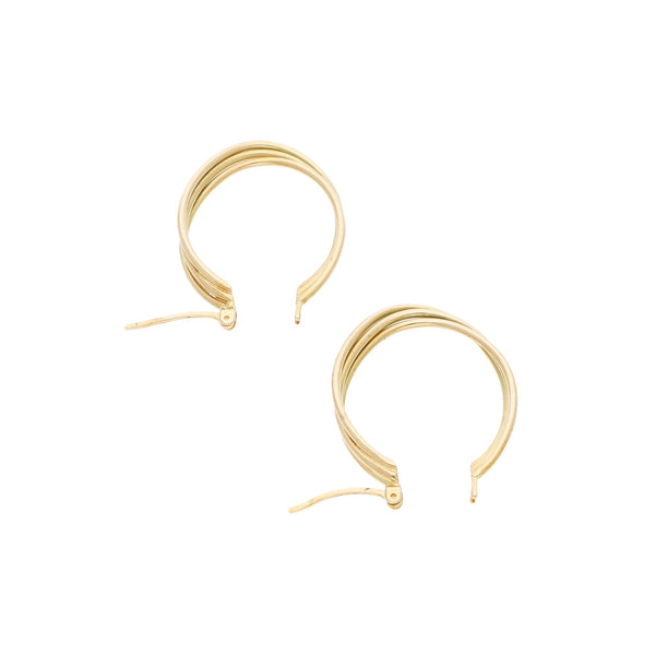 Arracadas diseño especial en oro amarillo 14 kilates.