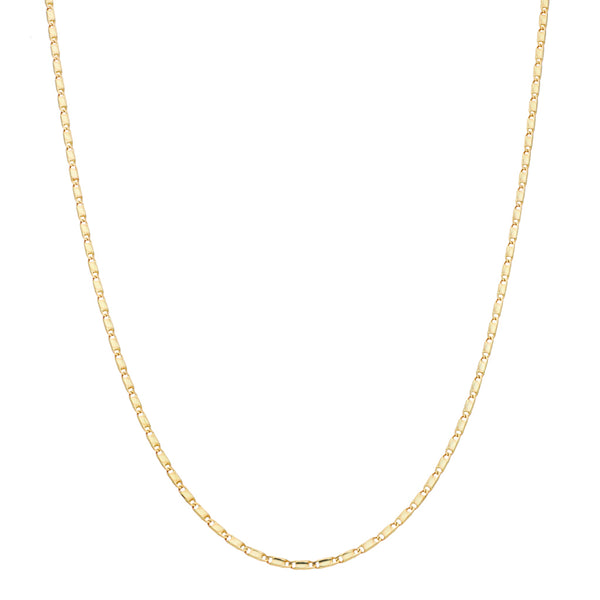 Collar eslabón nudo marino en oro amarillo 14 kilates.