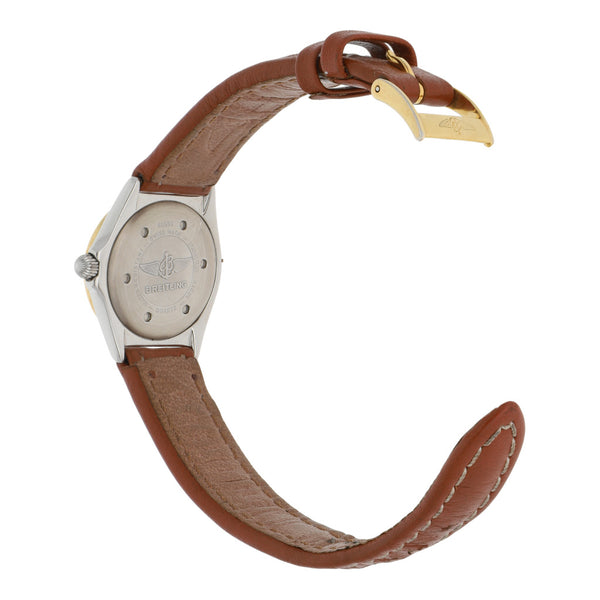 Reloj Breitling para dama modelo Callistino bisel en oro amarillo 18 kilates.