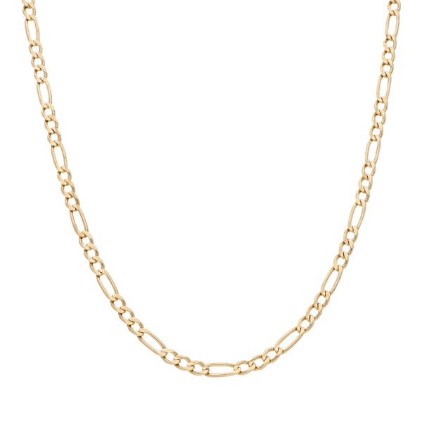 Collar de tres eslabones por uno en oro amarillo 14 kilates.