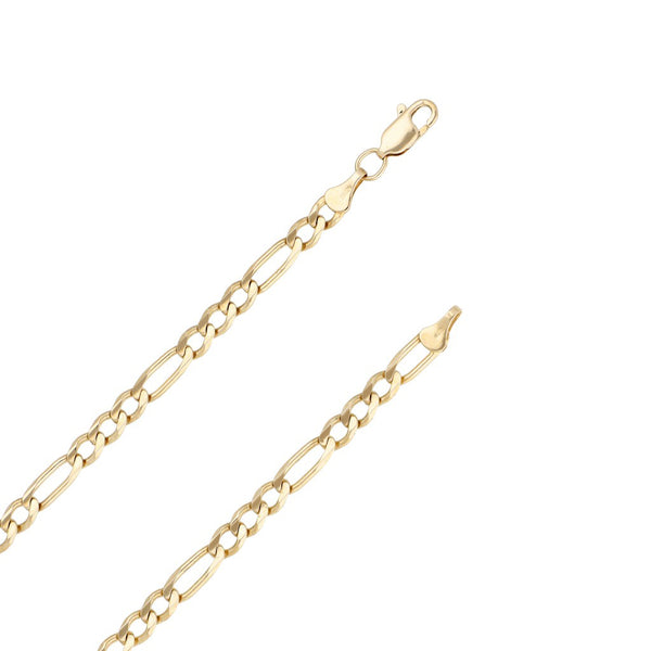 Collar de tres eslabones por uno en oro amarillo 14 kilates.