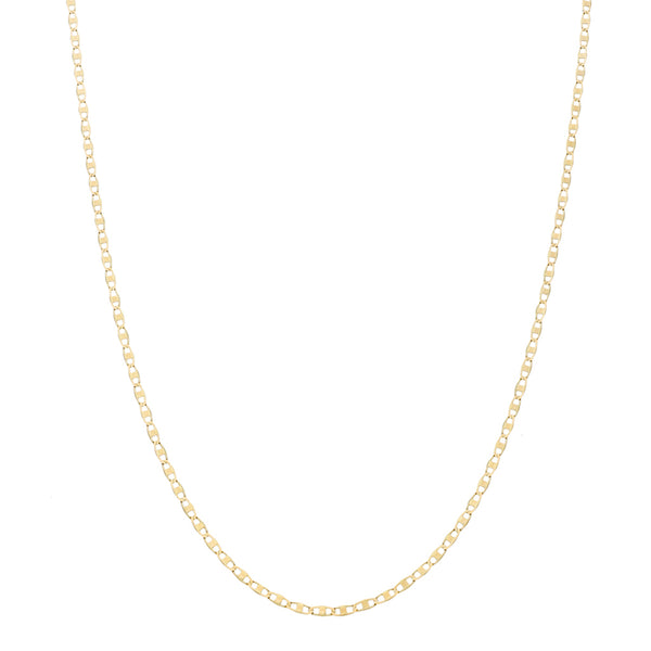Collar eslabón nudo marino en oro amarillo 14 kilates.