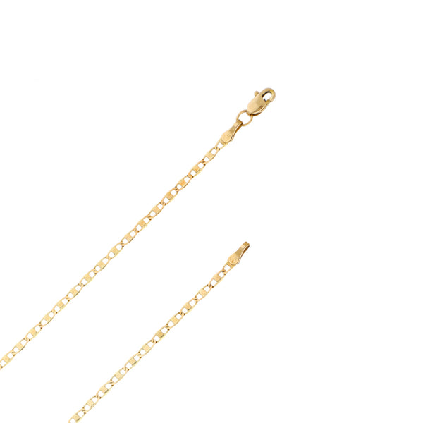 Collar eslabón nudo marino en oro amarillo 14 kilates.