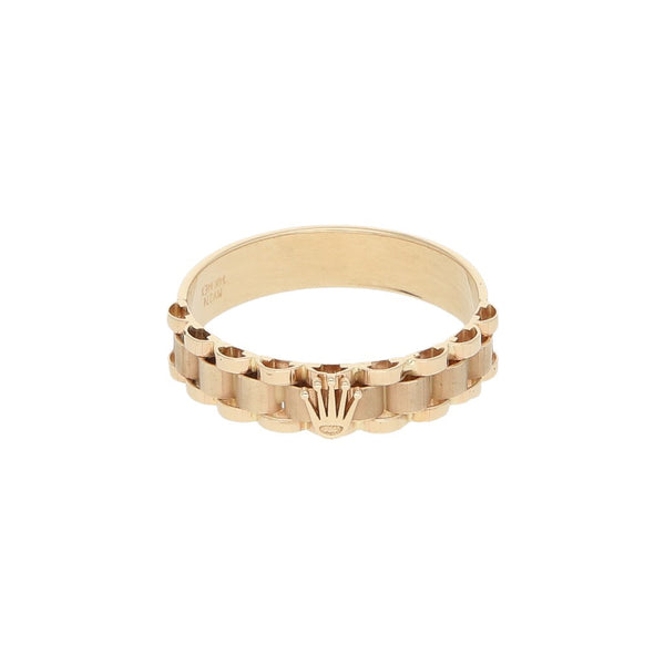 Anillo diseño especial en oro amarillo 14 kilates.