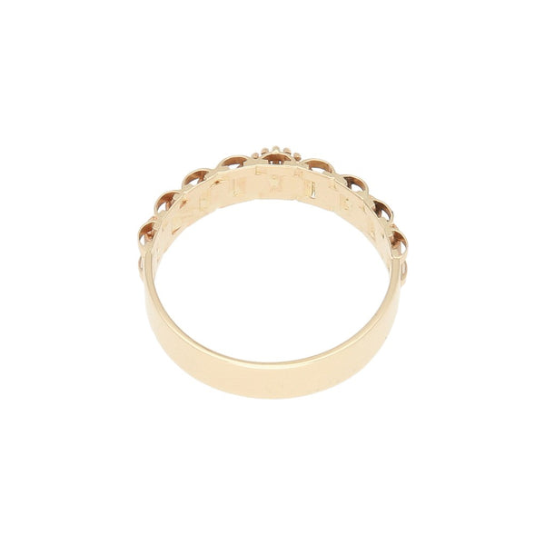 Anillo diseño especial en oro amarillo 14 kilates.