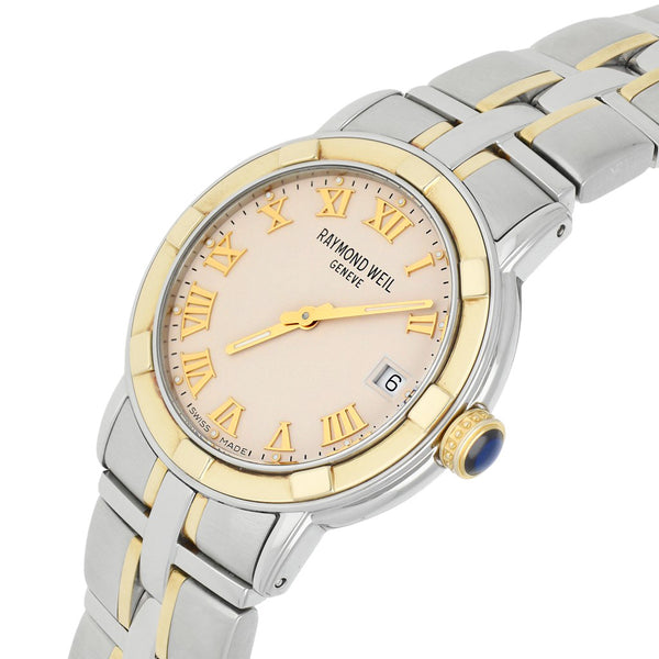 Reloj Raymond Weil para caballero modelo Parsifal bisel en oro amarillo 18 kilates.