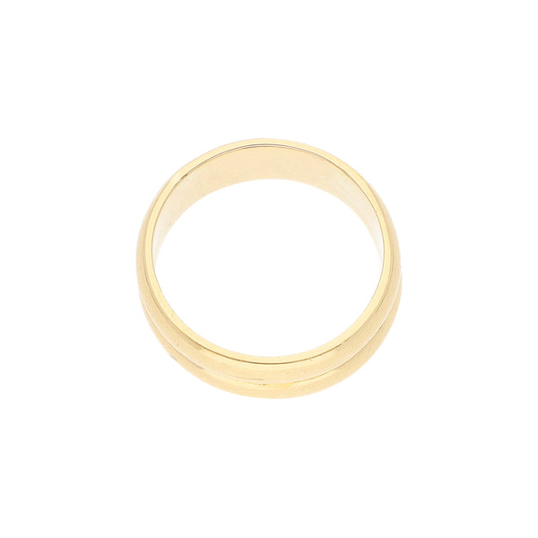 Argolla lisa en oro amarillo 14 kilates.