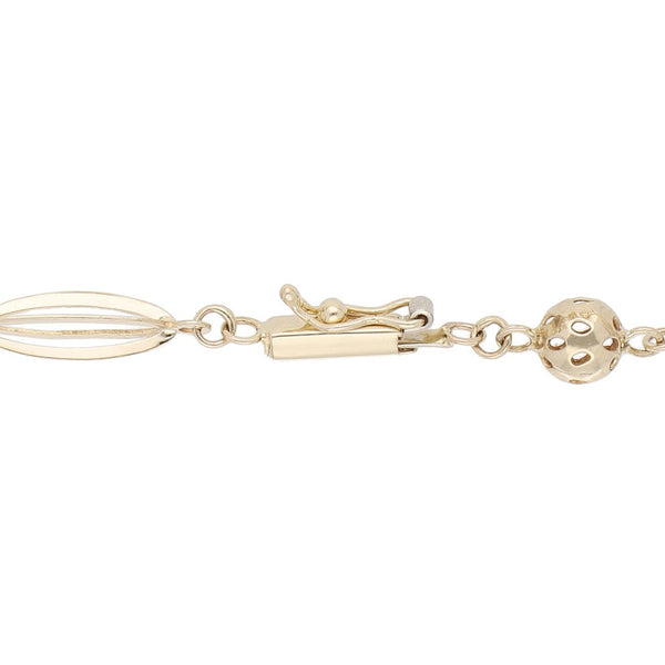 Pulsera eslabón articulado en oro amarillo 14 kilates.