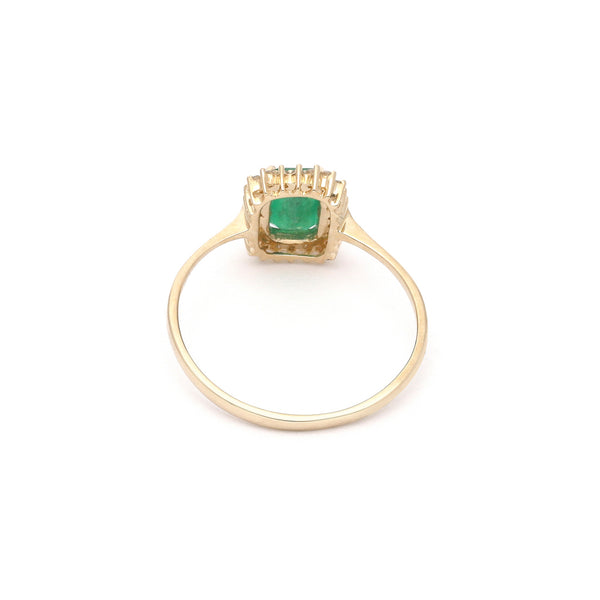 Anillo diseño especial con diamante(s) / Esmeralda(s)
