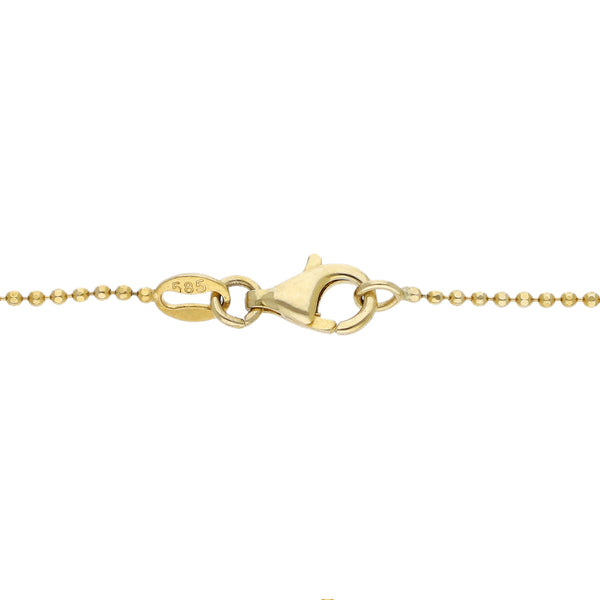 Pulsera con extensión de anillo eslabón boleado en oro tres tonos 14 kilates.