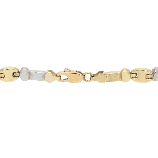 Pulsera eslabón articulado en oro amarillo 14 kilates.