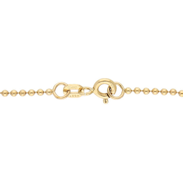 Pulsera infantil eslabón boleado con aplicación motivo oso firma Tous en oro amarillo 18 kilates.