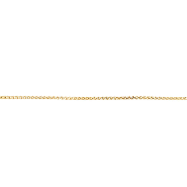 Pulsera eslabón tejido con colgantes motivo luna y estrella en oro amarillo 14 kilates.