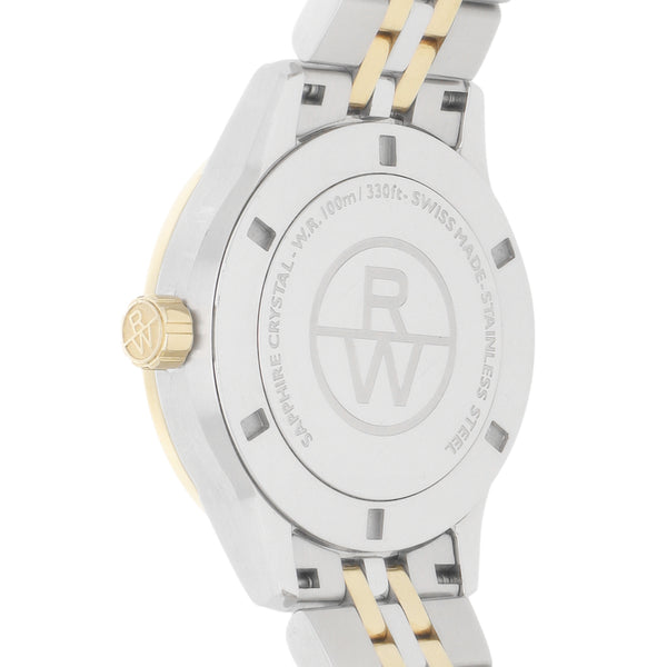Reloj Raymond Weil para dama en acero chapa.