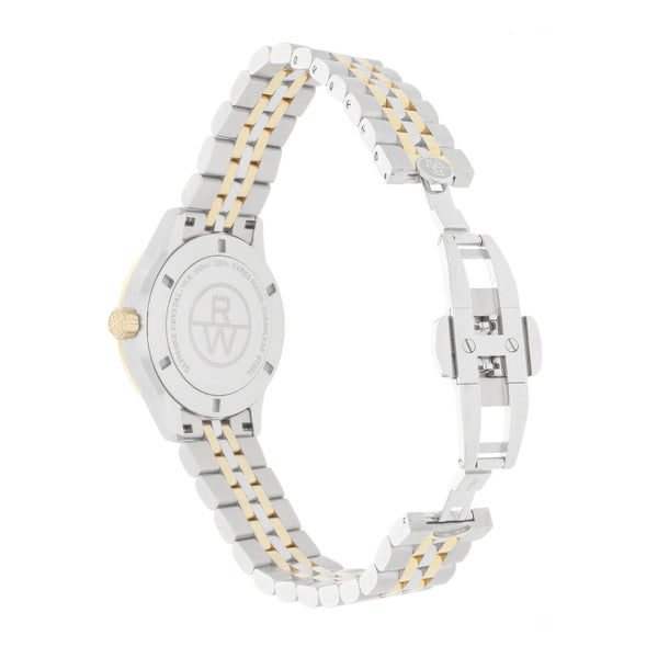 Reloj Raymond Weil para dama en acero chapa.