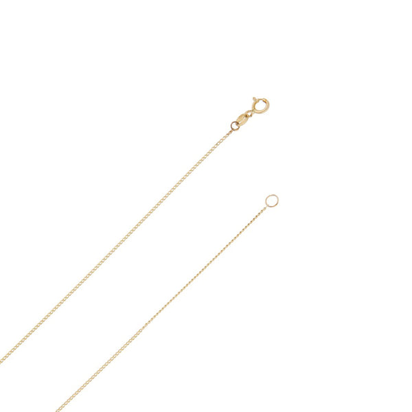 Gargantilla eslabón encontrado y dije estilizado motivo estrellas en oro amarillo 14 kilates.