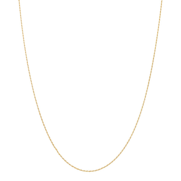 Collar eslabón torzal en oro amarillo 14 kilates.