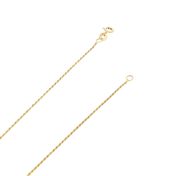 Collar eslabón torzal en oro amarillo 14 kilates.