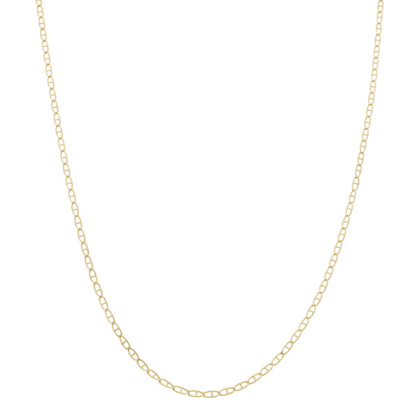Collar eslabón nudo marino en oro amarillo 14 kilates.
