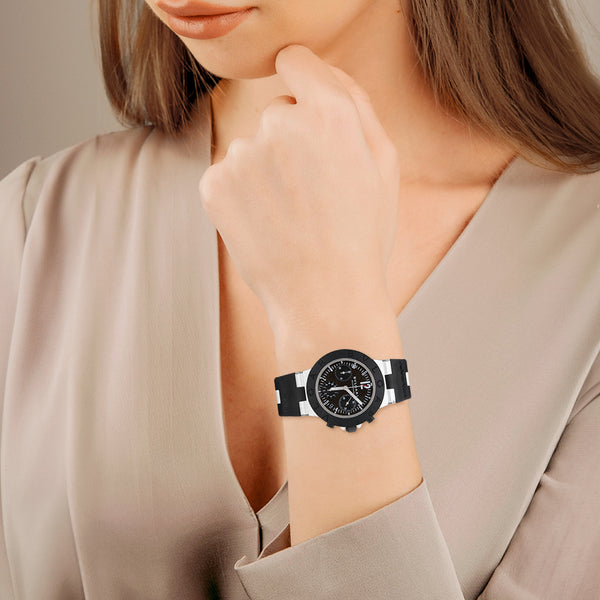 Reloj Bulgari para dama/unisex modelo Diagono Aluminium.