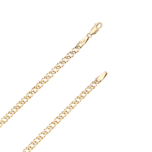 Collar eslabón encontrado en oro amarillo 14 kilates.
