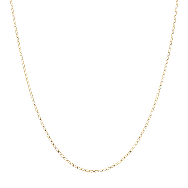 Collar eslabón encontrado en oro amarillo 14 kilates.