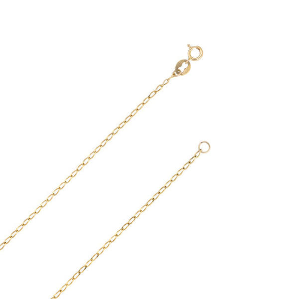 Collar eslabón encontrado en oro amarillo 14 kilates.