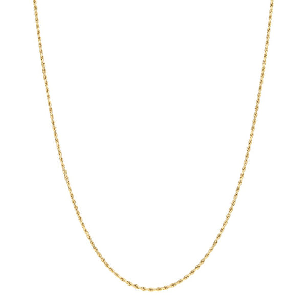 Collar eslabón torzal en oro amarillo 14 kilates.