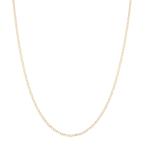 Collar eslabón nudo marino en oro amarillo 14 kilates.
