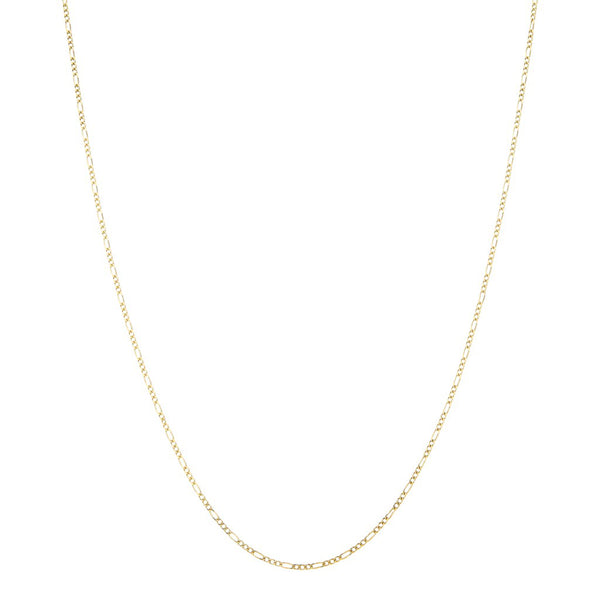Collar de tres eslabones por uno en oro amarillo 14 kilates.
