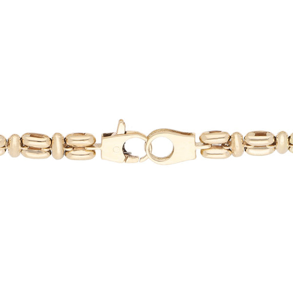 Pulsera eslabón articulado en oro amarillo 14 kilates.