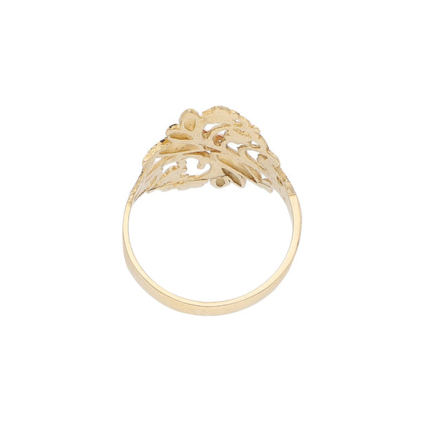 Anillo de diseño especial en oro dos tonos 14 kilates.