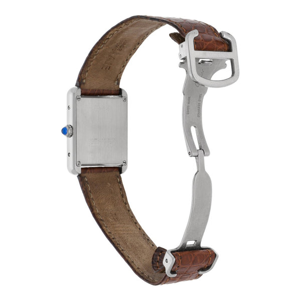 Reloj Cartier para dama modelo Tank Solo.