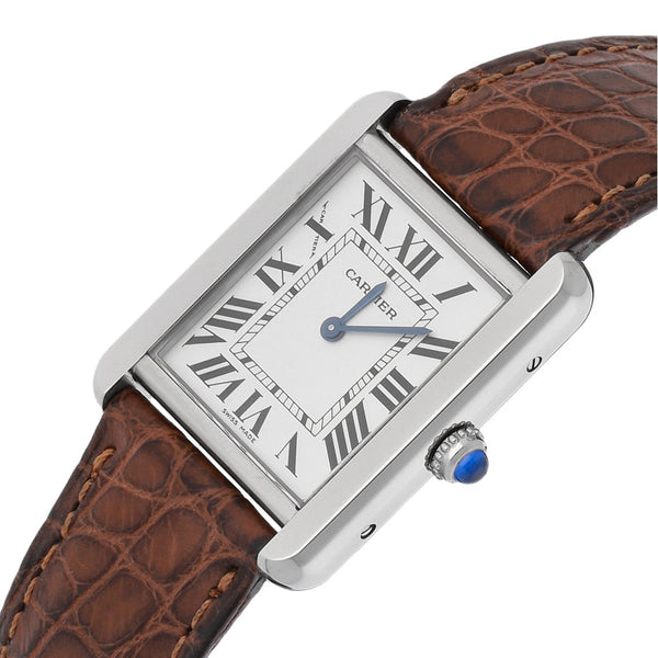 Reloj Cartier para dama modelo Tank Solo.