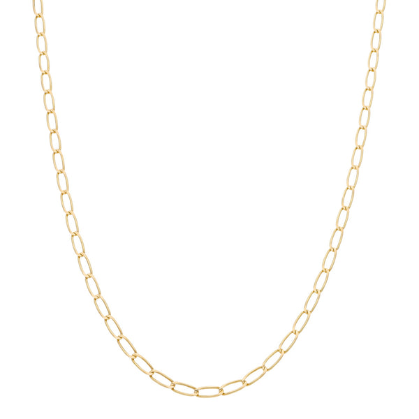 Collar eslabón encontrado en oro amarillo 14 kilates.