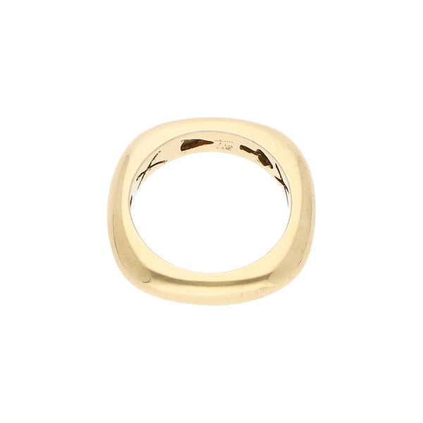 Argolla diseño especial en oro amarillo 14 kilates.