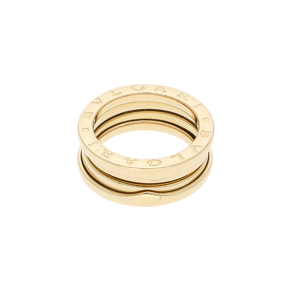 Argolla diseño especial firma Bvlgari en oro amarillo 14 kilates.