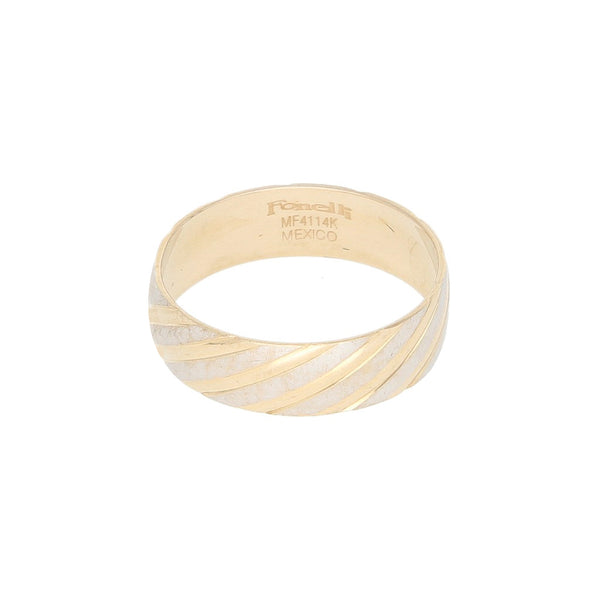Argolla diseño especial en oro amarillo 14 kilates.