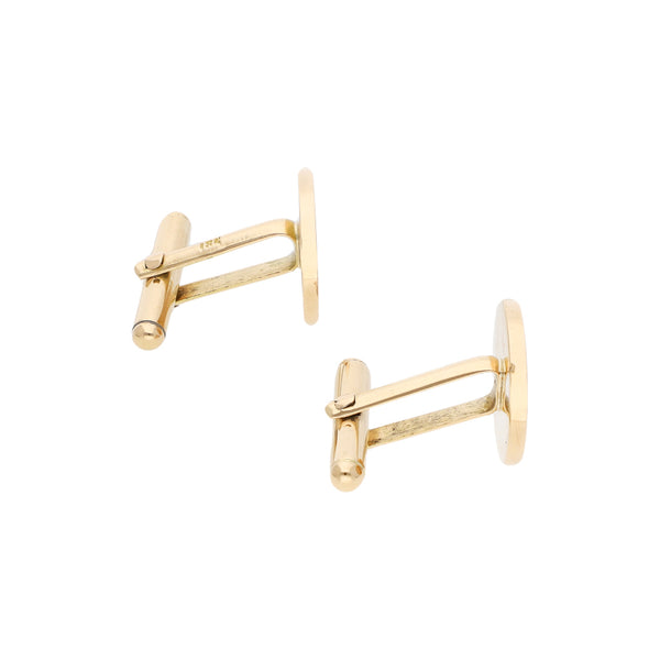 Mancuernillas diseño especial en oro amarillo 18 kilates.