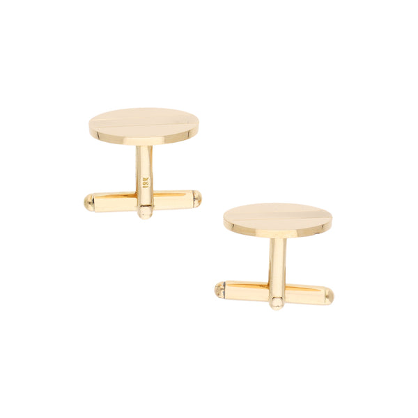 Mancuernillas diseño especial en oro amarillo 18 kilates.