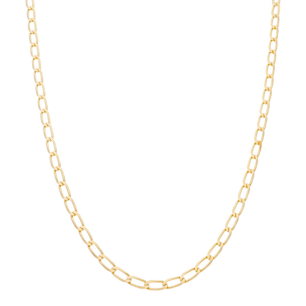 Collar eslabón encontrado en oro amarillo 14 kilates.
