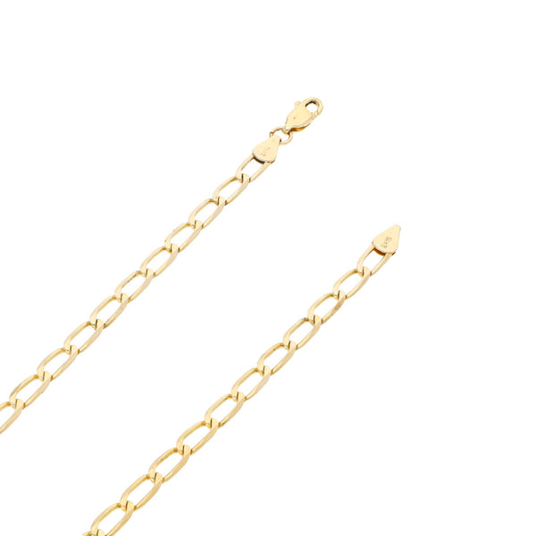 Collar eslabón encontrado en oro amarillo 14 kilates.
