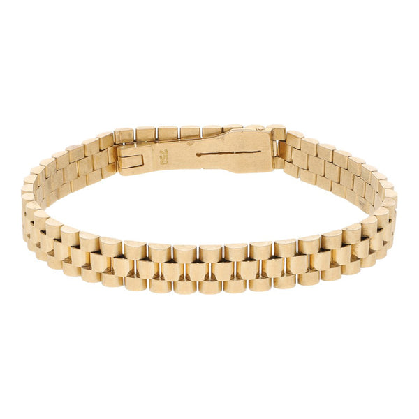 Pulsera eslabón articulado en oro amarillo 18 kilates.