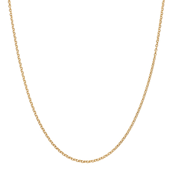 Collar eslabón cruzado firma Tane en oro amarillo 18 kilates.
