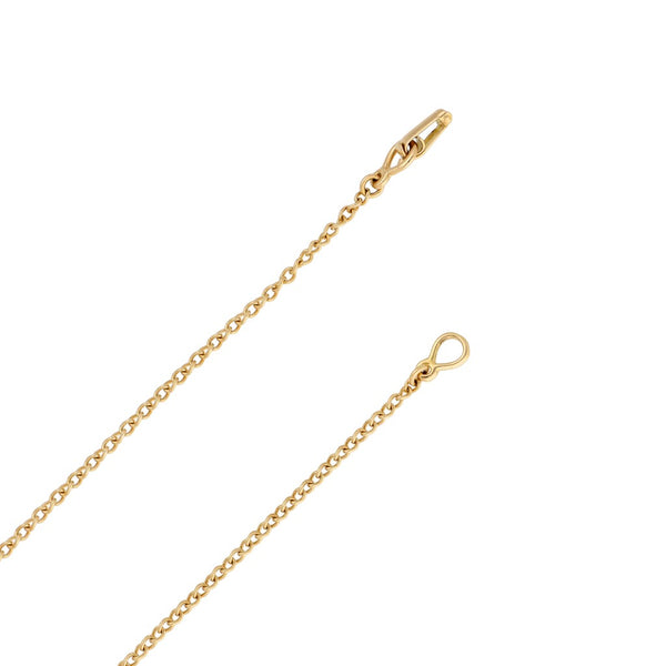 Collar eslabón cruzado firma Tane en oro amarillo 18 kilates.