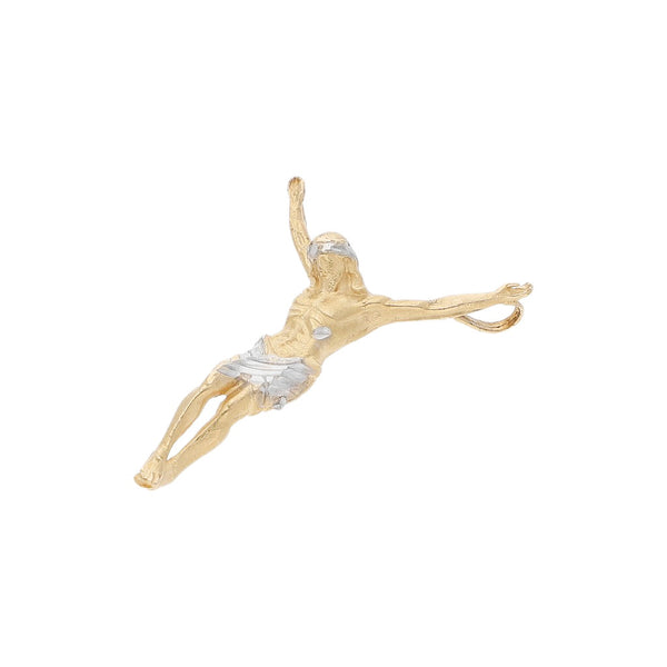 Cristo diseño especial en oro amarillo 14 kilates.